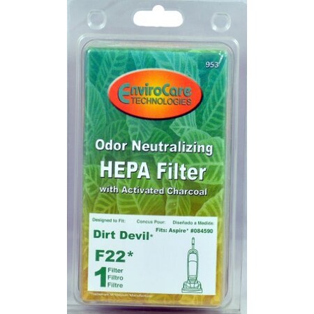 Envirocare Dirt Devil Aspire 084590 F22 Vacuum Cleaner Filter 953 953